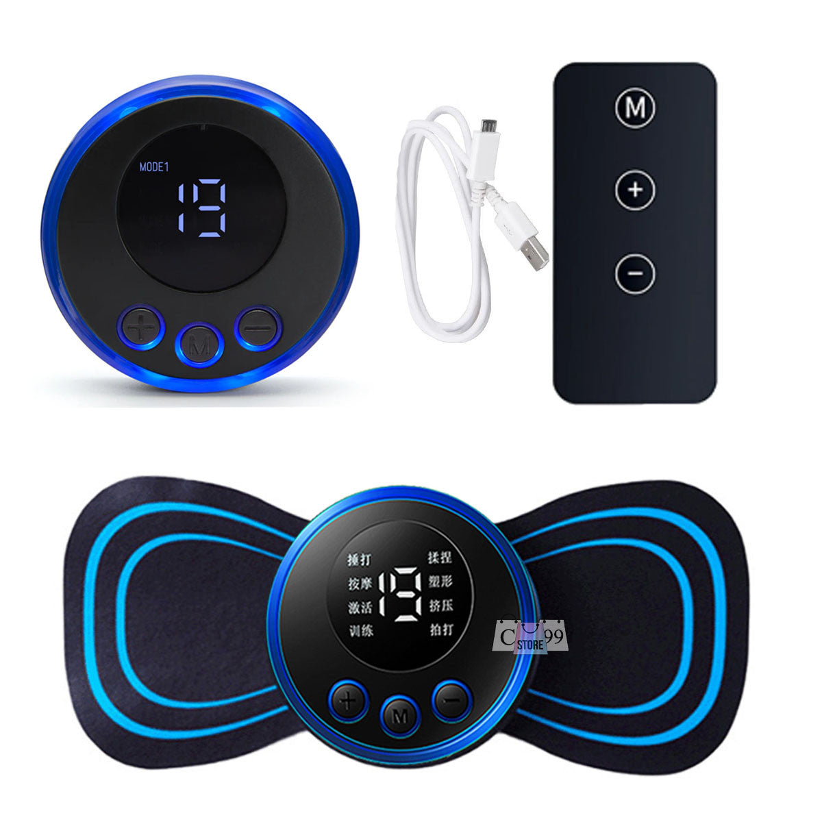 CerviFlex™ | MINI MASAJEADOR CERVICAL ELÉCTRICO RECARGABLE USB + CONTROL EXTRA